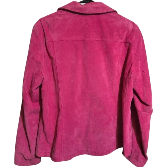 Vintage Barbiecore Pink Suede Jacket by Coldwater Creek - Picture 8 of 8